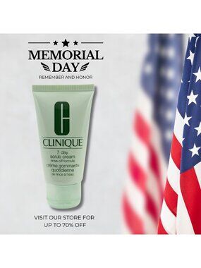 Clinique 7 Day Face Scrub Cream 30ml Rinse-Off Formula